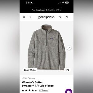 Patagonia Women’s Better Sweater 1/4 Zip Fleece